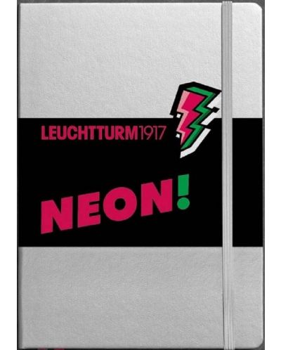 Тефтер Leuchtturm1917 А5 Medium - Neon Collection, розов - 1