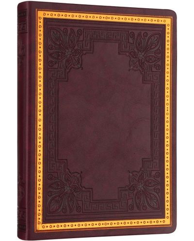 Тефтер Victoria's Journals Old Book - В6, 128 листа, бургунди - 3