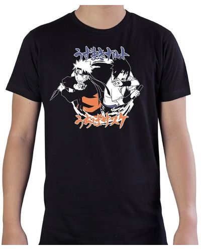 Тениска ABYstyle Animation: Naruto Shippuden - Naruto & Sasuke, размер XL - 1