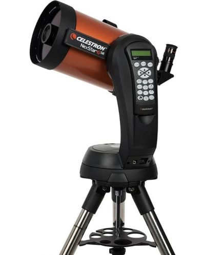 Телескоп Celestron - NexStar 6SE, SC 152/1500, оранжев/черен - 1