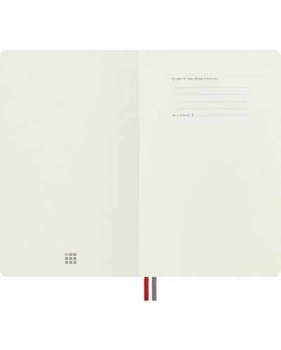 Тефтер с меки корици Moleskine Classic Ruled Expanded - Червен, редове - 4