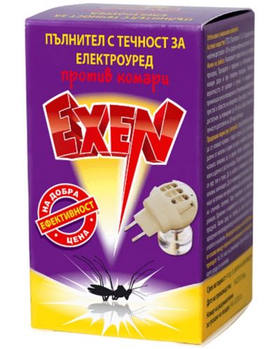 Течен пълнител против комари Exen - Резерва за уред, 33 ml, за 45 нощи - 1