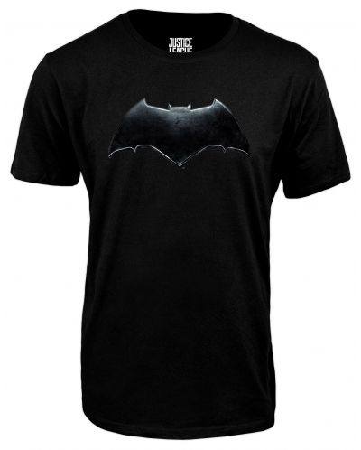 Тениска Justice League - Batman logo, черна - 1