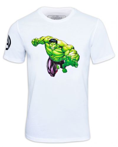 Тениска Avengers - Hulk, бяла - 1