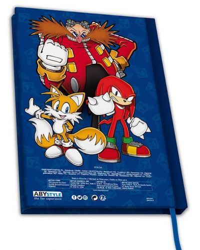 Тефтер ABYstyle Games: Sonic - Sonic The Hedgehog, формат А5 - 2