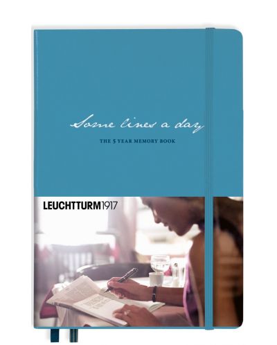 Тефтер Leuchtturm1917 -  5 Year Memory Book, светлосин - 1