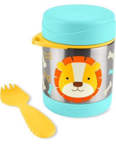 Термо контейнер за храна Skip Hop Zoo - 325 ml, лъвче - 2