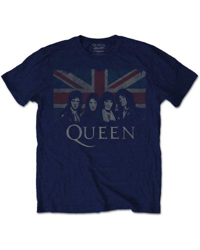 Тениска Rock Off Queen - Vintage Union Jack - 1