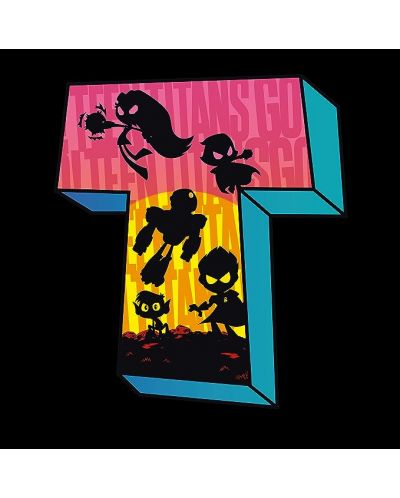 Тениска ABYstyle Animation: Teen Titans GO - Silhouettes - 2