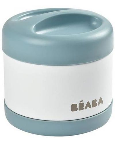 Термос за храна Beaba - Baltic blue/White, 500 ml - 1