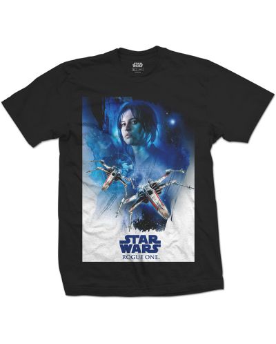 Тениска Rock Off Star Wars - Rogue One Jyn X-Wing 01 - 1