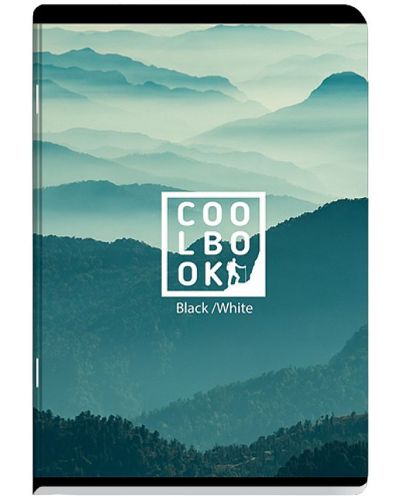 Тетрадка Black&White - Cool Book, A5, 60 листа, широки редове, асортимент - 6
