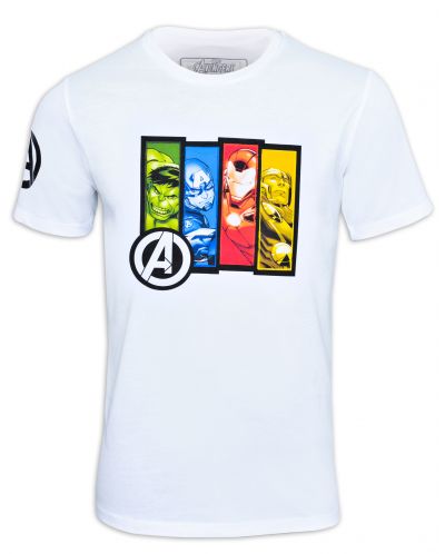 Тениска Avengers - Portraits, бяла - 1