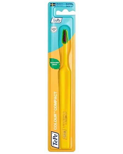 TePe Select Четка за зъби Colour Compact, Extra Soft, жълта - 1