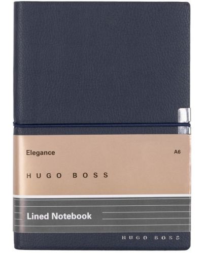 Тефтер Hugo Boss Elegance Storyline - A6, с редове, тъмносин - 1