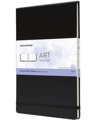 Тефтер Moleskine Watercolour Album - Черен, нелинирани страници - 1