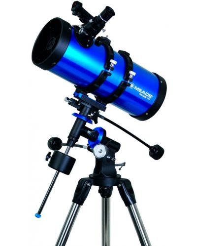 Телескоп Meade - Polaris 127 mm EQ, рефлекторен, син - 1