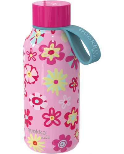 Термобутилка Quokka Kids - Solid, Flowers, 330 ml - 1