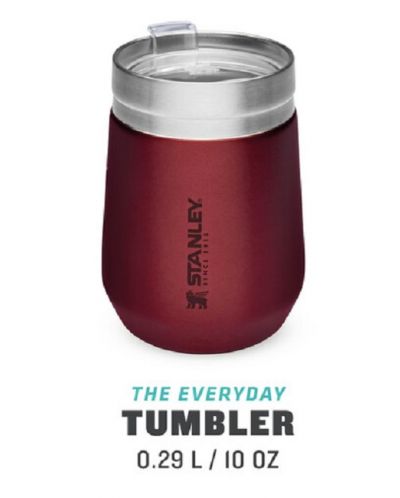 Термочаша с капак Stanley GO Everyday Tumbler - 290 ml, бордо - 3
