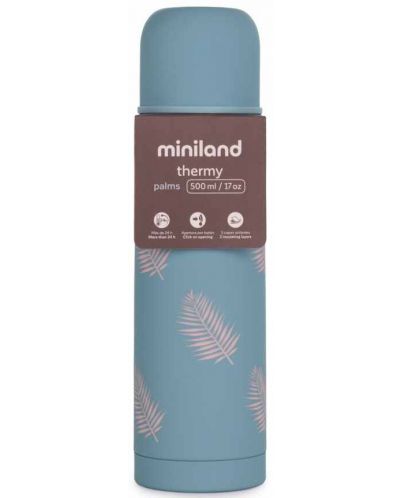 Термос Miniland - Terra, Palms, 500 ml - 4