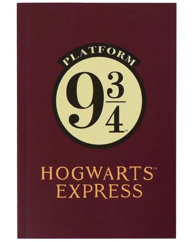 Тефтер CineReplicas Movies: Harry Potter - Hogwarts Express, формат А5 - 1