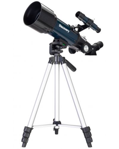 Телескоп Discovery - Sky Trip ST70, с книга, син/черен - 1