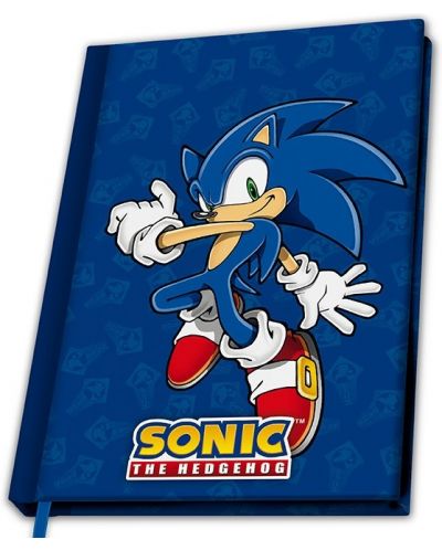 Тефтер ABYstyle Games: Sonic - Sonic The Hedgehog, формат А5 - 1