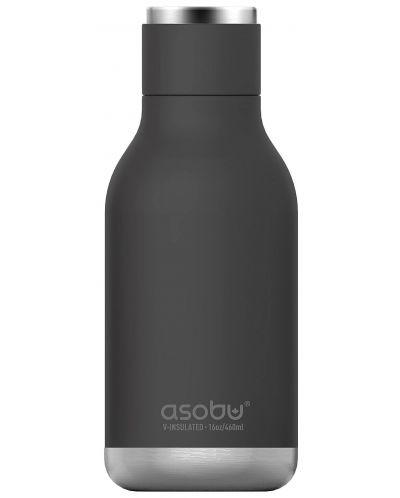 Термобутилка Asobu Urban - 460 ml, черна - 1