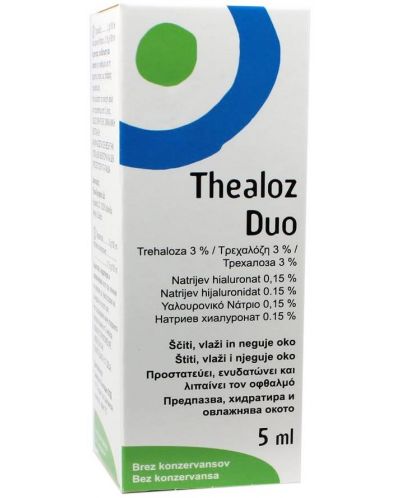 Thealoz Duo Капки за очи, 5 ml, Thea - 1