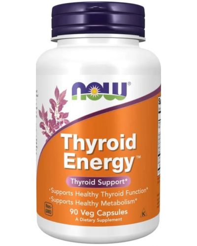 Thyroid Energy, 90 капсули, Now - 1