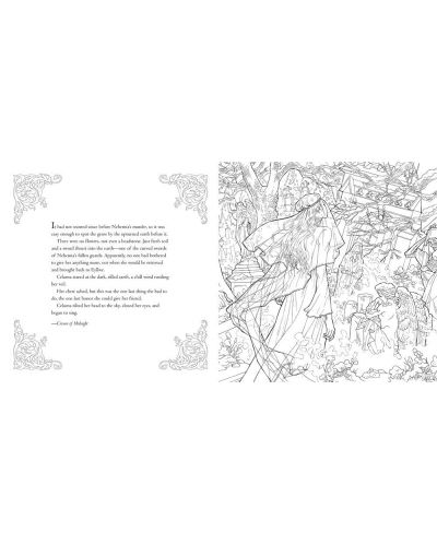 The Throne of Glass: Colouring Book - 2
