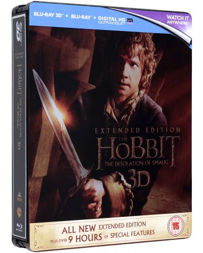 The Hobbit: The Desolation Of Smaug - Steelbook Extended Edition 3D+2D (Blu-Ray) - 1