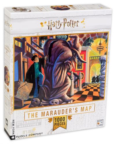 Пъзел New York Puzzle от 1000 части - The Marauders Map - 1