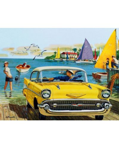 Мини пъзел New York Puzzle от 100 части - Старта, Chevy Bel Air, 1957 - 1