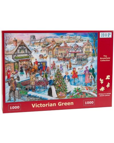 Пъзел The House of Puzzles от 1000 части - Викторианско зелено, Рей Кресуел - 2
