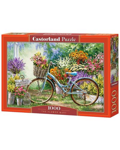 Пъзел Castorland от 1000 части - Цветен базар, Дона Гелсингър - 1