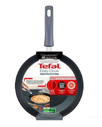 Тиган за палачинки Tefal - Daily Cook G7313855, 25 cm, черен - 2