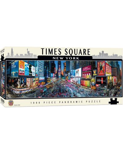 Панорамен пъзел Master Pieces от 1000 части - Таймс Скуеър, Ню Йорк - 1