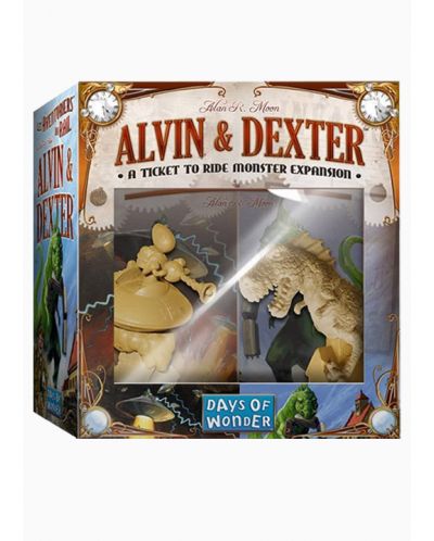 Разширение за настолна игра Ticket to Ride - Alvin &amp; Dexter Expansion Pack