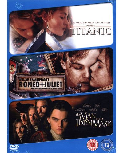 Leonardo Di Caprio Triple Pack - Titanic / The Man In The Iron Mask / Romeo And Juliet (DVD) - 1