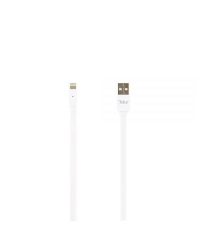 Кабел Tellur - TLL155031, USB-A/Lightning, 0.95m, бял (разопакован) - 1