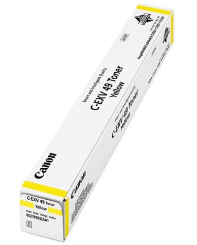 Тонер касета Canon - C-EXV 49, за imageRunner ADVANCE, жълта - 1