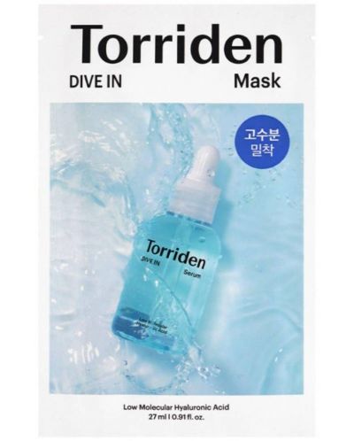 Torriden Dive In Лист маска за лице, 27 ml - 1