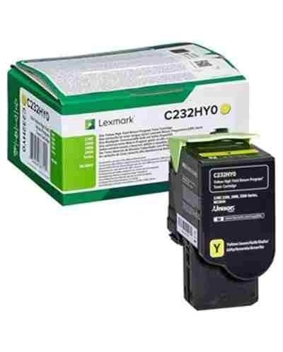 Тонер касета Lexmark - C232HY0, за C2325dw/C2425dw, Yellow - 1