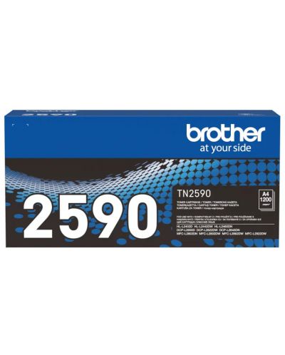 Тонер касета Brother - TN-2590, черна - 1