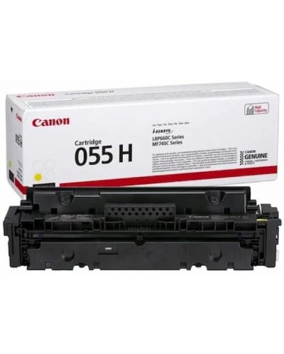 Тонер касета Canon - CRG-055H, за i-SENSYS MF74x/LBP66x, жълта - 1