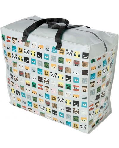 Торба за съхранение Puckator - Minecraft Faces, 74 l - 1