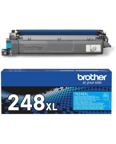 Тонер касета Brother - TN-248XLC, синя - 1
