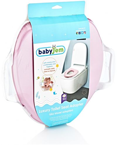 Тоалетна седалка BabyJem - Розова - 3