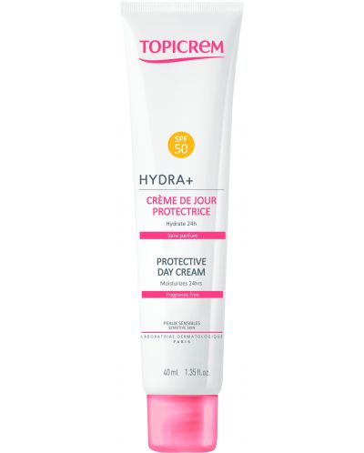 Topicrem Hydra+ Фотозащитен крем за лице, SPF 50, 40 ml - 1